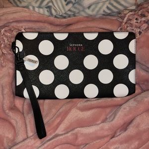 sephora polka dot make up bag